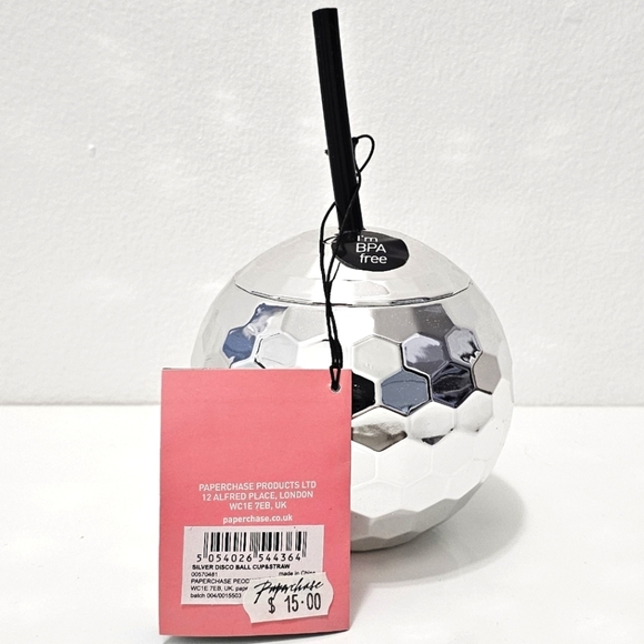 🇬🇧 Paperchase Disco Ball Tumbler Cup - Picture 12 of 14